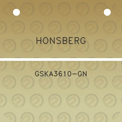 honsberg-gska3610-gn