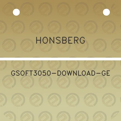 honsberg-gsoft3050-download-ge