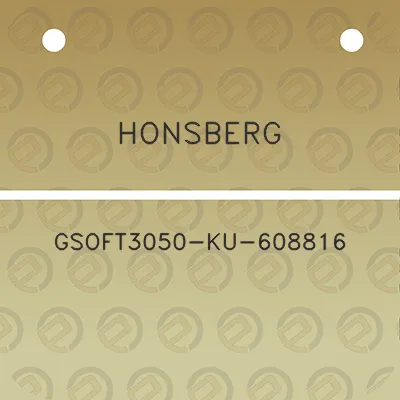 honsberg-gsoft3050-ku-608816