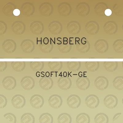 honsberg-gsoft40k-ge