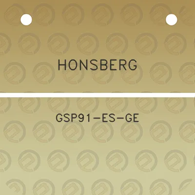 honsberg-gsp91-es-ge