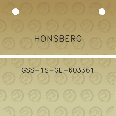 honsberg-gss-1s-ge-603361