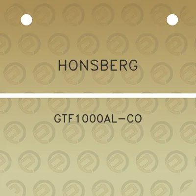 honsberg-gtf1000al-co