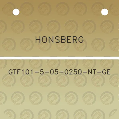 honsberg-gtf101-5-05-0250-nt-ge