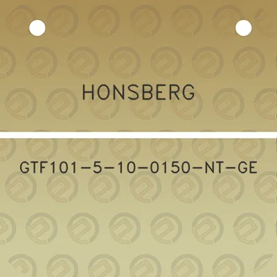 honsberg-gtf101-5-10-0150-nt-ge