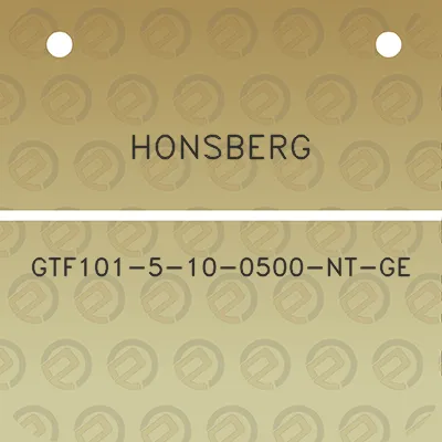 honsberg-gtf101-5-10-0500-nt-ge