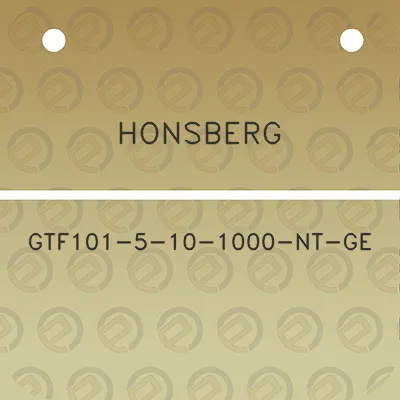 honsberg-gtf101-5-10-1000-nt-ge