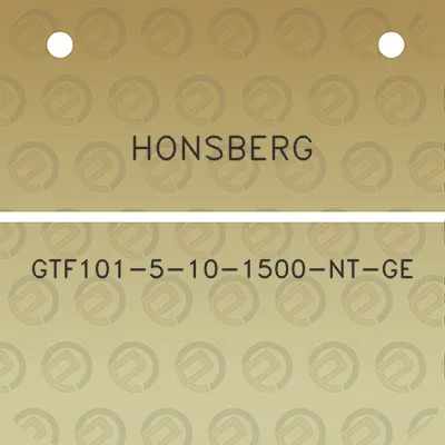 honsberg-gtf101-5-10-1500-nt-ge