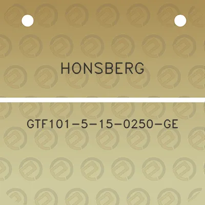 honsberg-gtf101-5-15-0250-ge