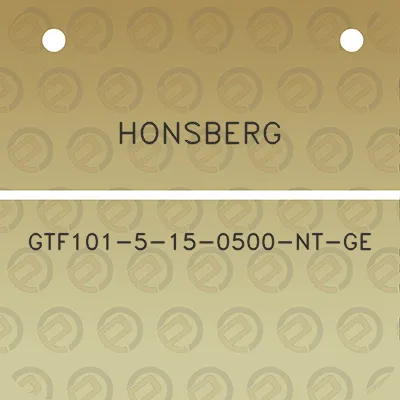 honsberg-gtf101-5-15-0500-nt-ge