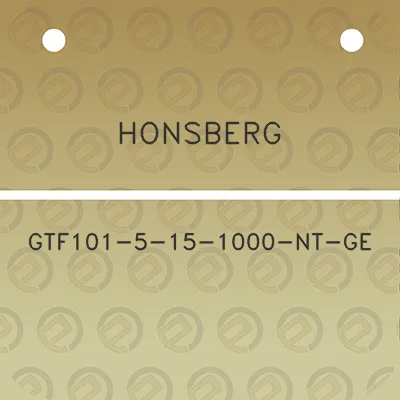 honsberg-gtf101-5-15-1000-nt-ge