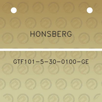 honsberg-gtf101-5-30-0100-ge