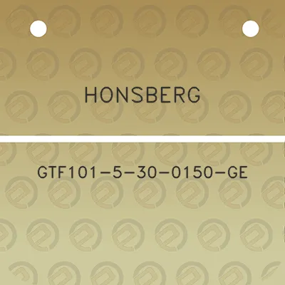 honsberg-gtf101-5-30-0150-ge