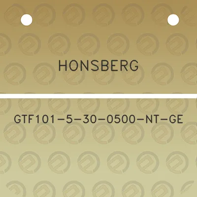 honsberg-gtf101-5-30-0500-nt-ge