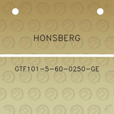 honsberg-gtf101-5-60-0250-ge