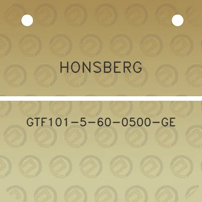 honsberg-gtf101-5-60-0500-ge