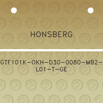 honsberg-gtf101k-okh-d30-0080-mb2-l01-t-ge