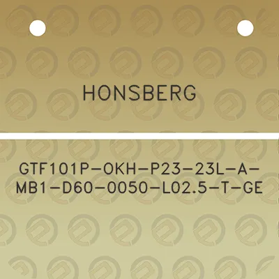 honsberg-gtf101p-okh-p23-23l-a-mb1-d60-0050-l025-t-ge