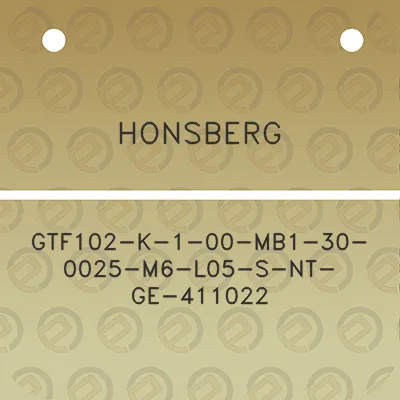 honsberg-gtf102-k-1-00-mb1-30-0025-m6-l05-s-nt-ge-411022