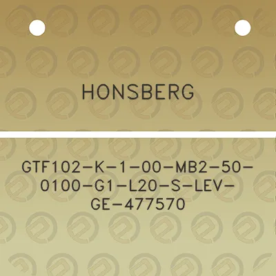 honsberg-gtf102-k-1-00-mb2-50-0100-g1-l20-s-lev-ge-477570