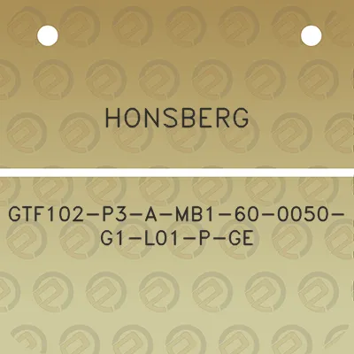 honsberg-gtf102-p3-a-mb1-60-0050-g1-l01-p-ge