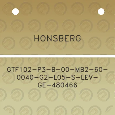 honsberg-gtf102-p3-b-00-mb2-60-0040-g2-l05-s-lev-ge-480466