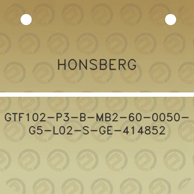 honsberg-gtf102-p3-b-mb2-60-0050-g5-l02-s-ge-414852