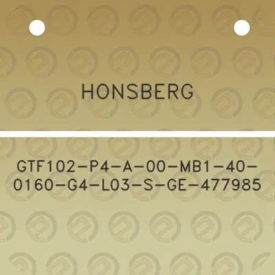 honsberg-gtf102-p4-a-00-mb1-40-0160-g4-l03-s-ge-477985