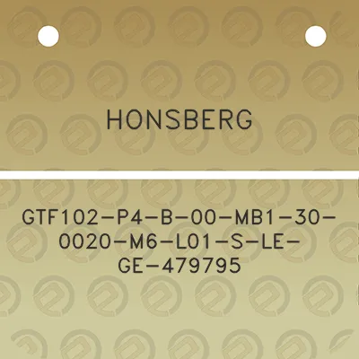 honsberg-gtf102-p4-b-00-mb1-30-0020-m6-l01-s-le-ge-479795