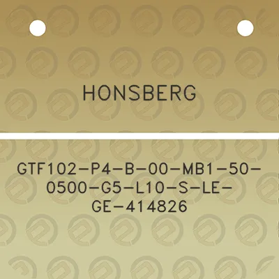 honsberg-gtf102-p4-b-00-mb1-50-0500-g5-l10-s-le-ge-414826