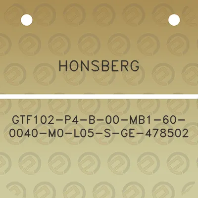 honsberg-gtf102-p4-b-00-mb1-60-0040-m0-l05-s-ge-478502