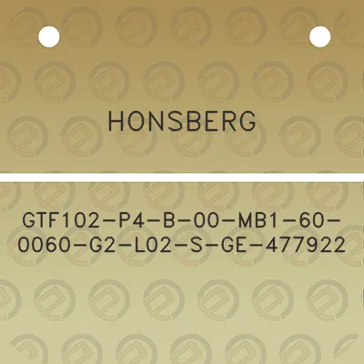 honsberg-gtf102-p4-b-00-mb1-60-0060-g2-l02-s-ge-477922