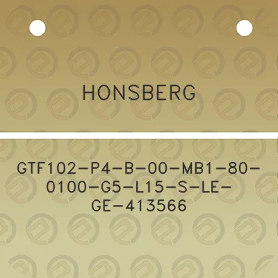 honsberg-gtf102-p4-b-00-mb1-80-0100-g5-l15-s-le-ge-413566