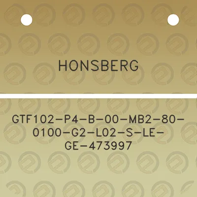 honsberg-gtf102-p4-b-00-mb2-80-0100-g2-l02-s-le-ge-473997