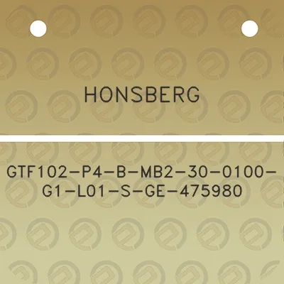 honsberg-gtf102-p4-b-mb2-30-0100-g1-l01-s-ge-475980