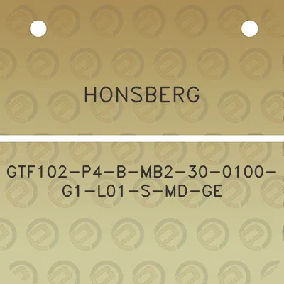 honsberg-gtf102-p4-b-mb2-30-0100-g1-l01-s-md-ge