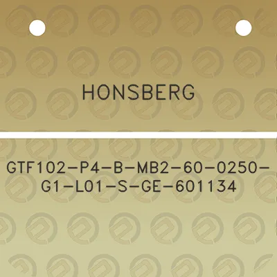 honsberg-gtf102-p4-b-mb2-60-0250-g1-l01-s-ge-601134