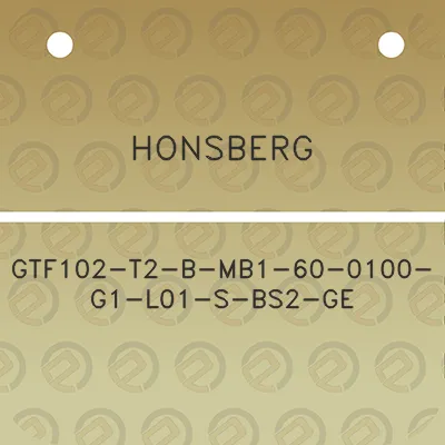 honsberg-gtf102-t2-b-mb1-60-0100-g1-l01-s-bs2-ge