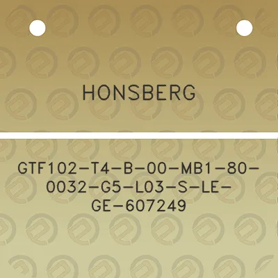 honsberg-gtf102-t4-b-00-mb1-80-0032-g5-l03-s-le-ge-607249