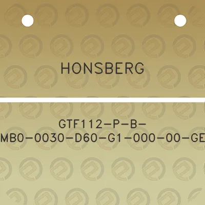 honsberg-gtf112-p-b-mb0-0030-d60-g1-000-00-ge