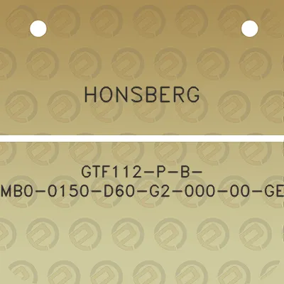 honsberg-gtf112-p-b-mb0-0150-d60-g2-000-00-ge