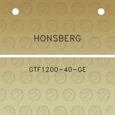 honsberg-gtf1200-40-ge