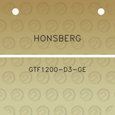 honsberg-gtf1200-d3-ge