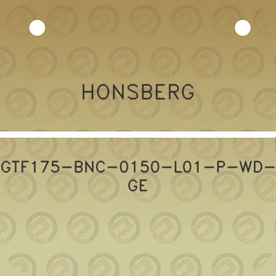 honsberg-gtf175-bnc-0150-l01-p-wd-ge