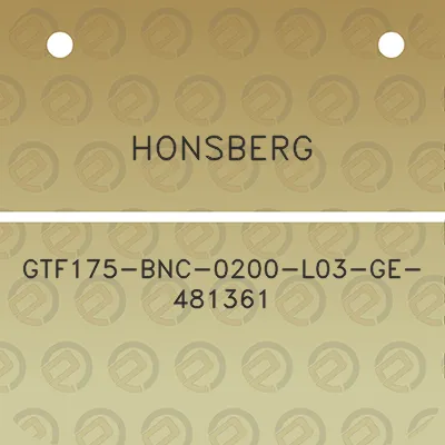 honsberg-gtf175-bnc-0200-l03-ge-481361