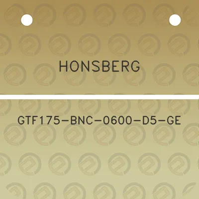 honsberg-gtf175-bnc-0600-d5-ge