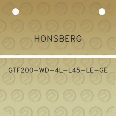 honsberg-gtf200-wd-4l-l45-le-ge