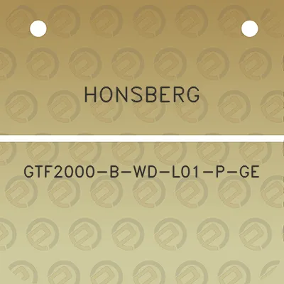 honsberg-gtf2000-b-wd-l01-p-ge