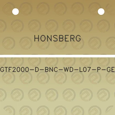 honsberg-gtf2000-d-bnc-wd-l07-p-ge