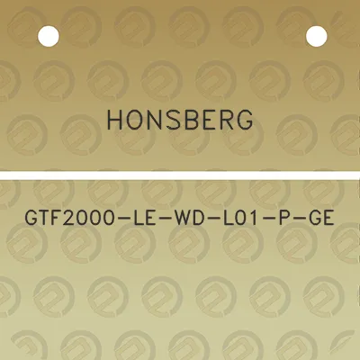 honsberg-gtf2000-le-wd-l01-p-ge